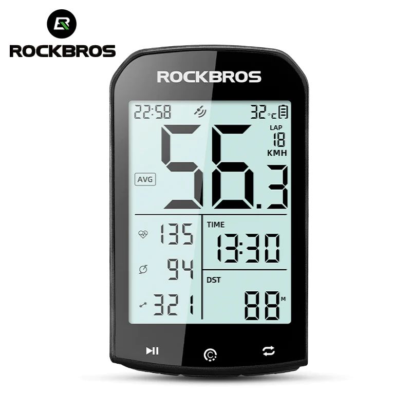 Велокомпьютер ROCKBROS M1 smart GPS, 25 функций 