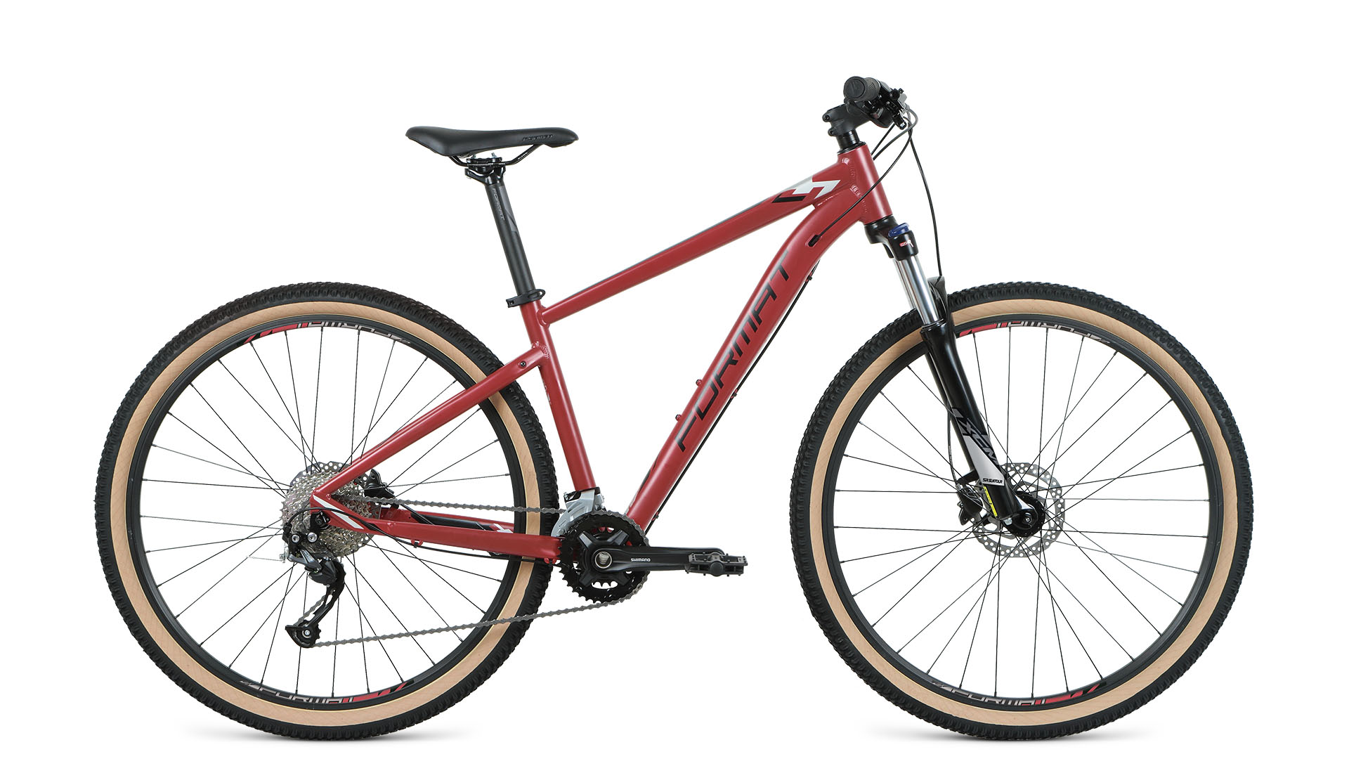 Велосипед 29" 19", FORMAT 1412 L темн. красный