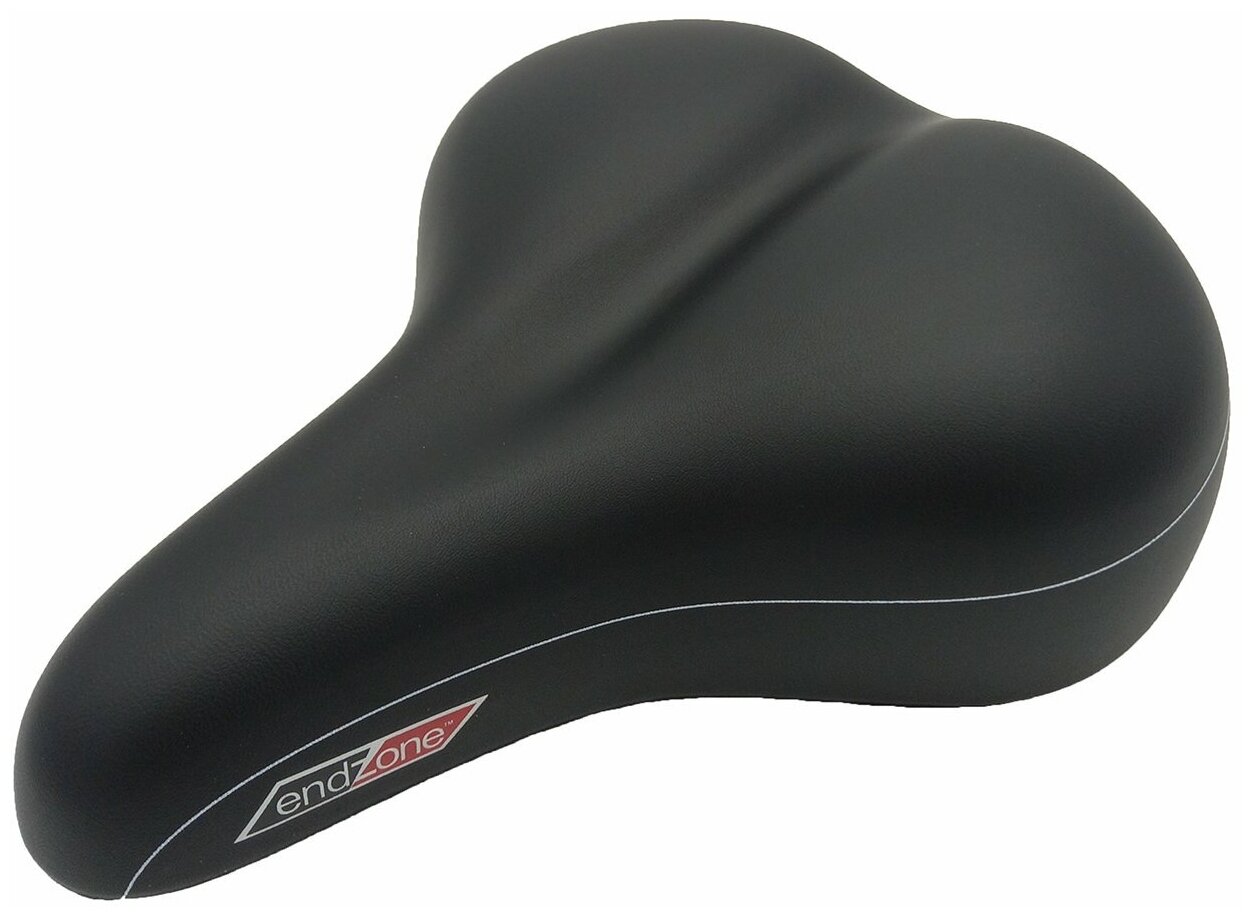 Седло VELO END ZONE комфорт 254х205мм VL-6123 эластомер, вакуумн. черное