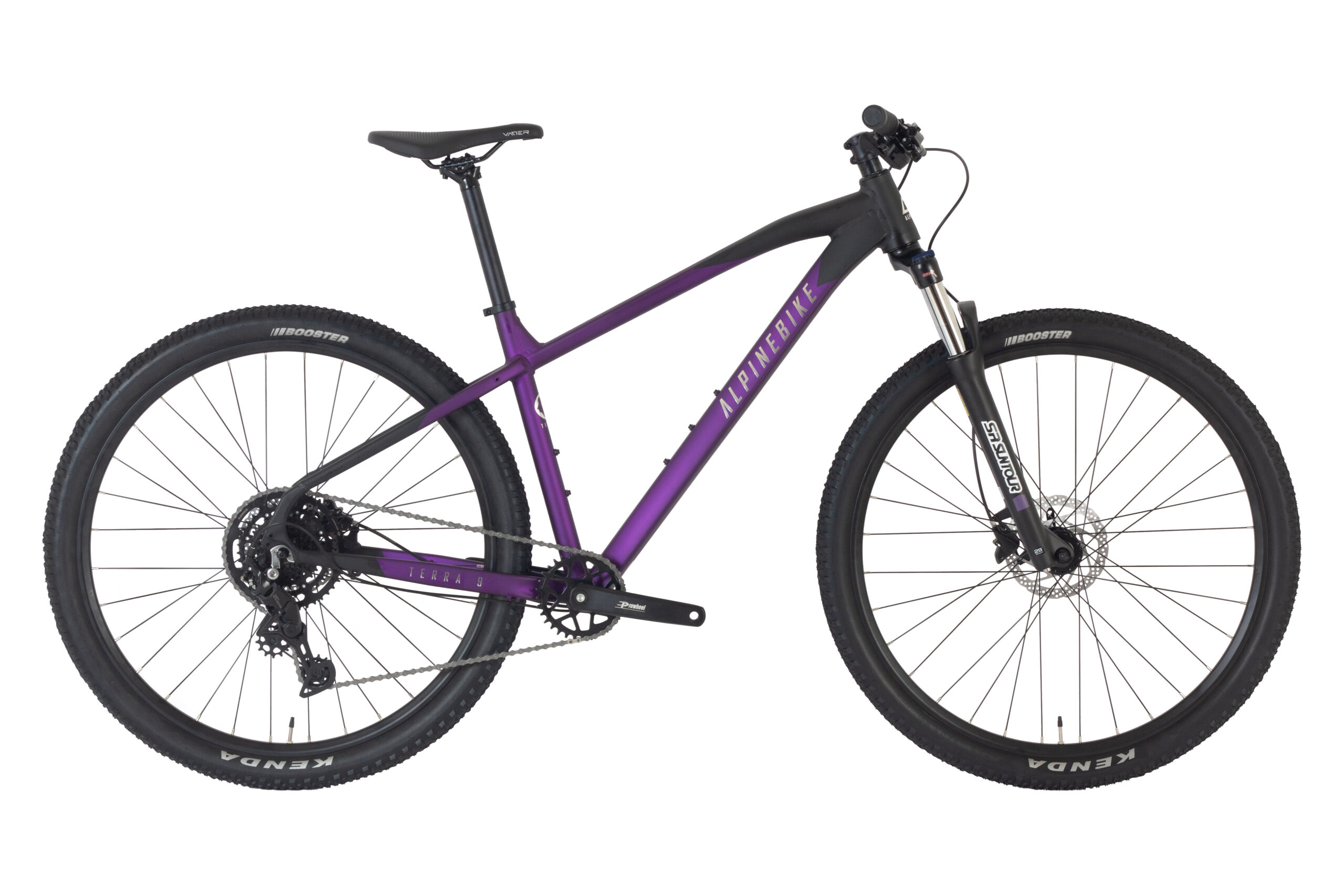 Велосипед 29" 18" Alpinebike Terra 9 M, 2025, фиолетовый космос