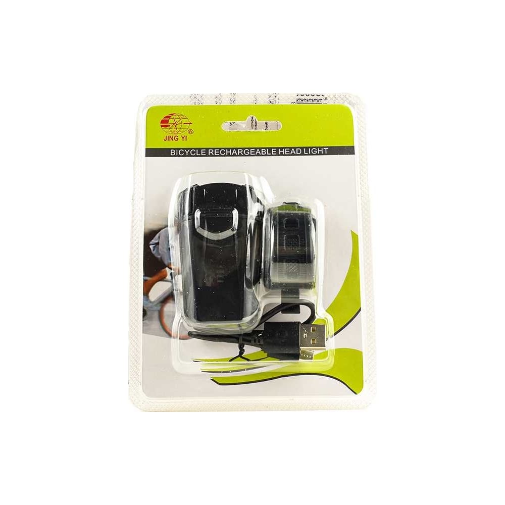 Фонарь передний LS 07188\JX-7028,300lm,1 CREE светодиод,4режима,Li-Poly.аккум,USB,защита IPX4,черный