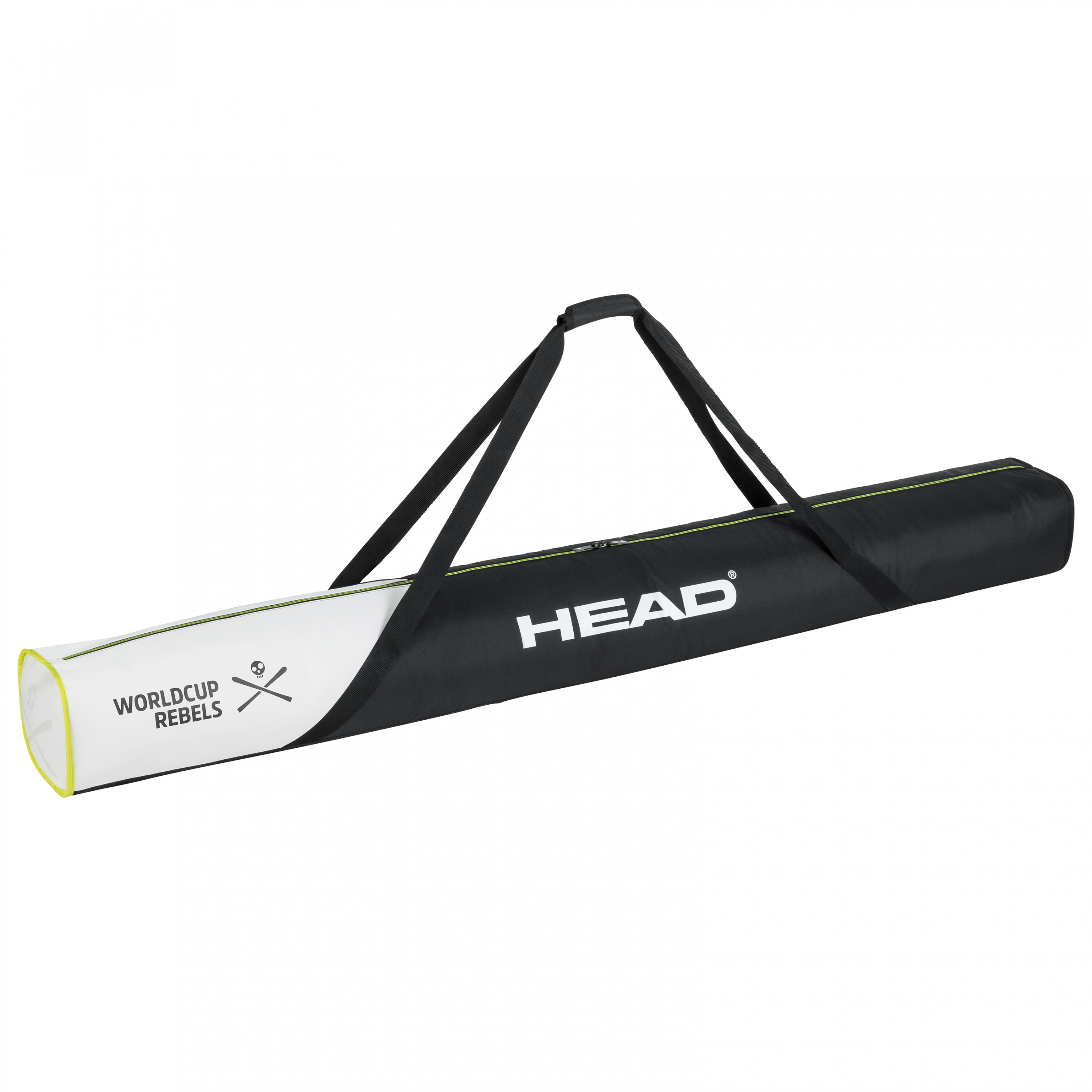 Чехол горнолыжный 180, HEAD Rebels Single Skibag 180cm на 1 пару лыж, white/black/neon