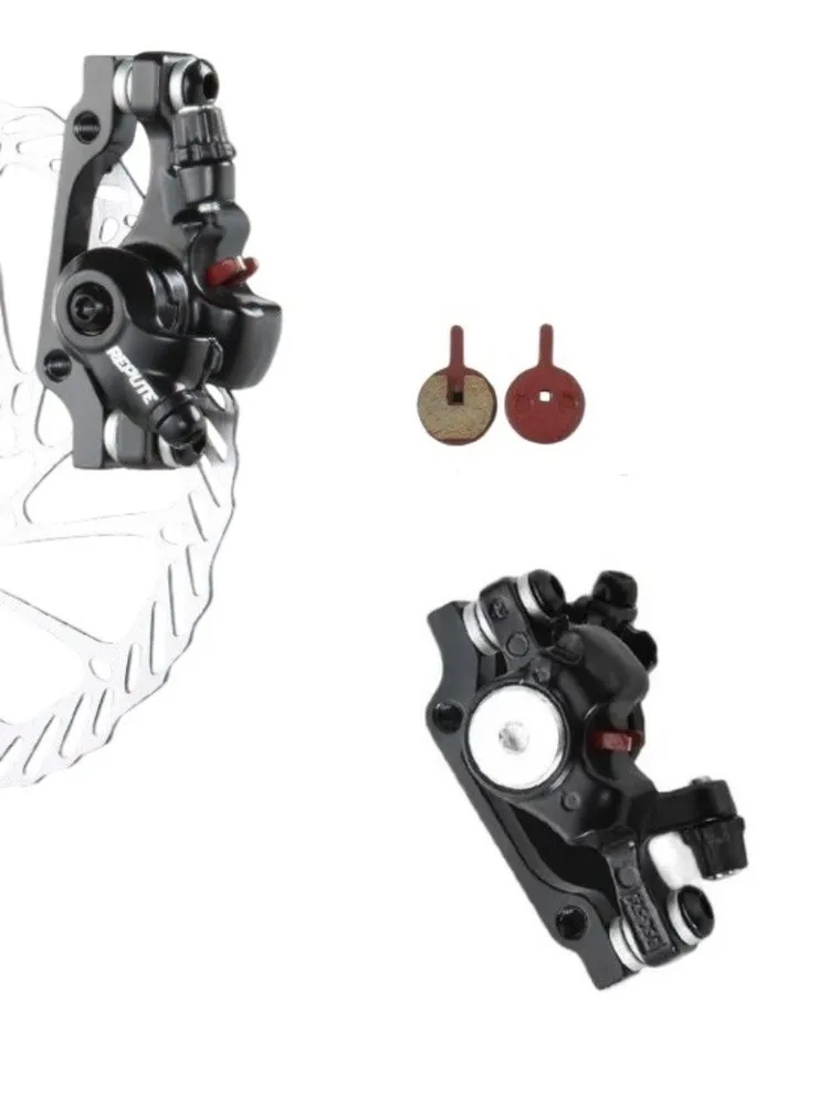 Тормоз мех. диск, Repute DSC-520F, шоссе,передний, без ротора,черный