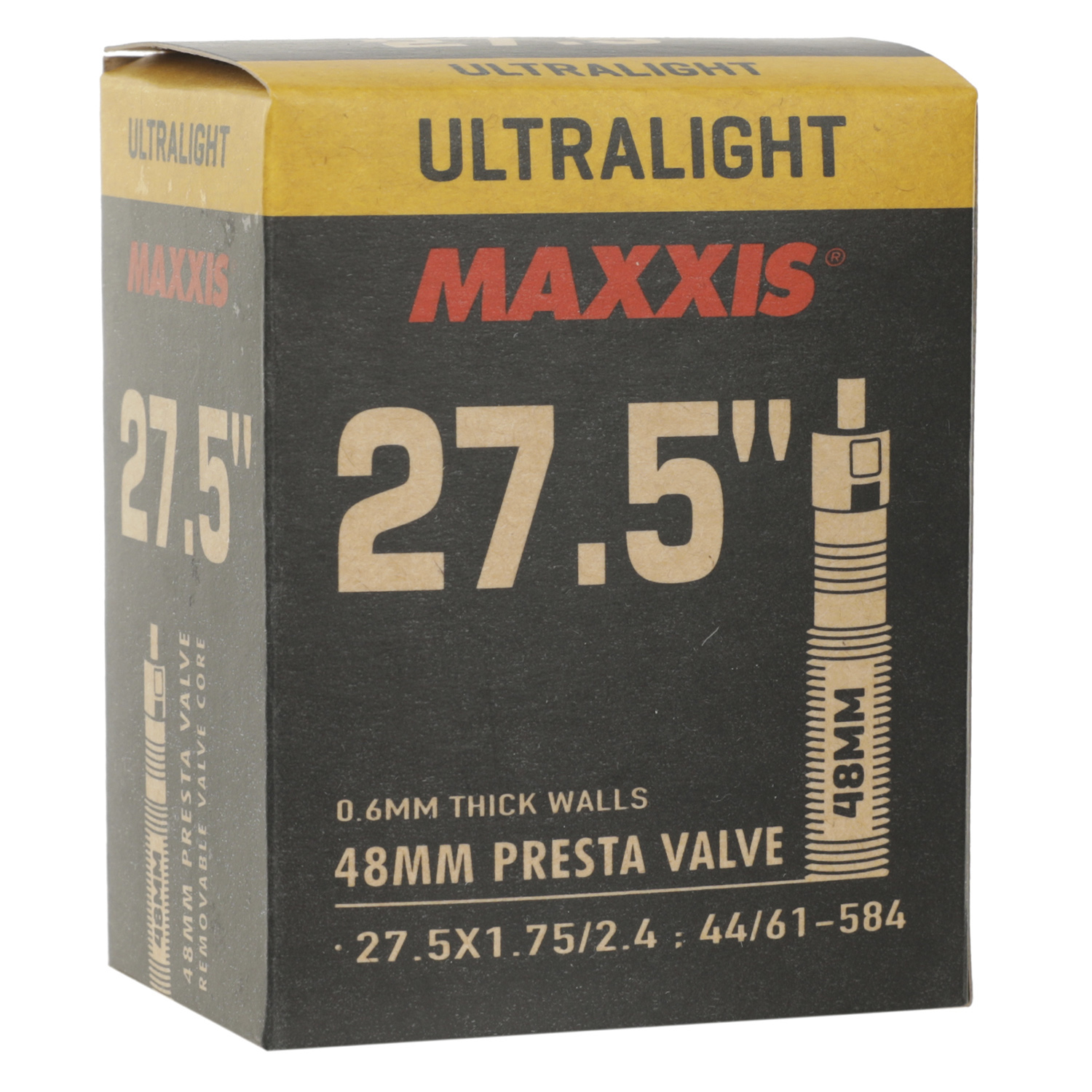 Камера 27.5", Maxxis 2023 Ultralight 27.5X1.75/2.4 LFVSEP48 Вело ниппель 0.6mm