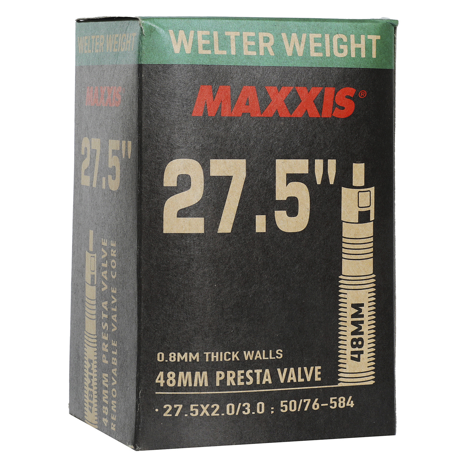 Камера 27.5", Maxxis 2023 Welter Weight 27.5X2.0/3.0 LFVSEP48 Вело ниппель 0.8mm