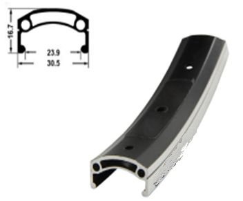 Обод 26" H35242 36отв, 559х30,5/23,9х16,7мм, двойной, пистонир., черный