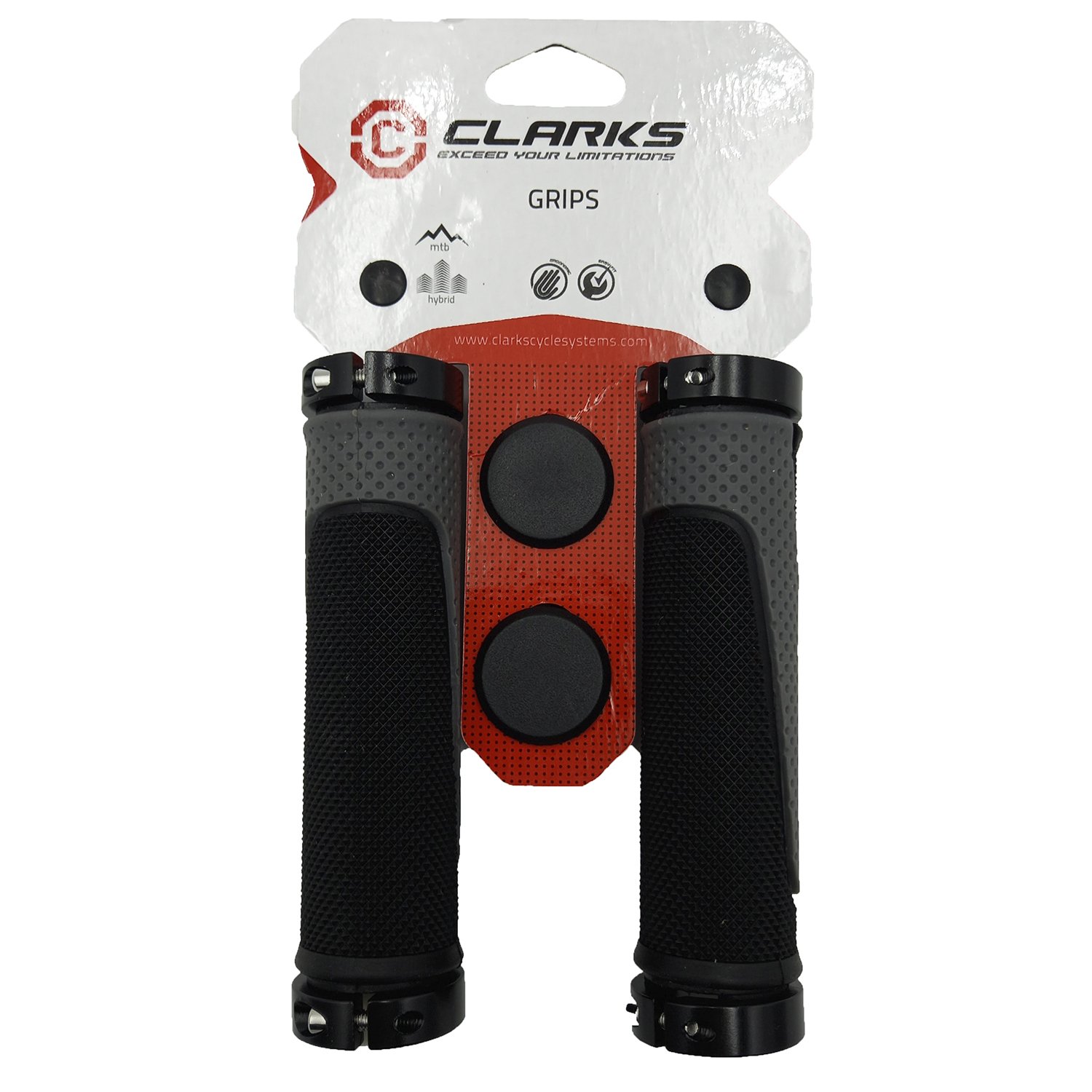 Грипсы CLARK'S .CL-G308 на руль  резин. 2-х компон. 130мм