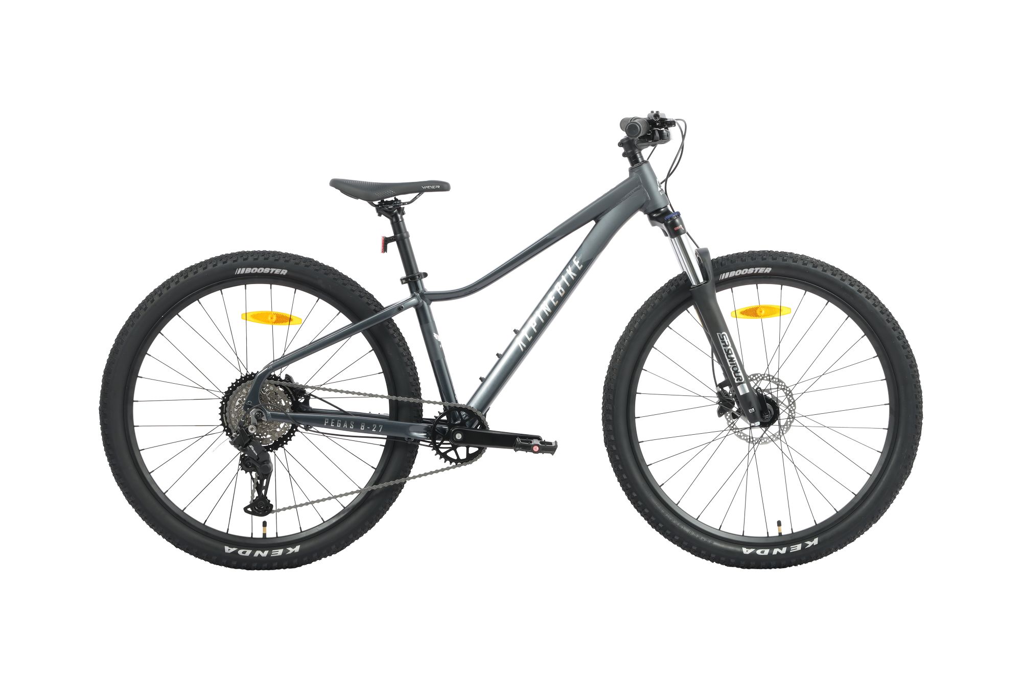 Велосипед 27.5" XS Alpinebike Pegas 8-27, XS, темно-серый