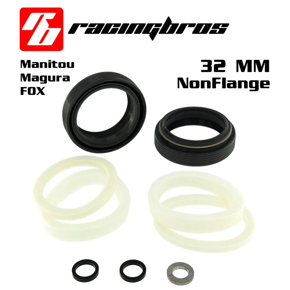 Комплект сальников RacingBros LYC 32 мм NonFlange Manitou / Fox / Magura