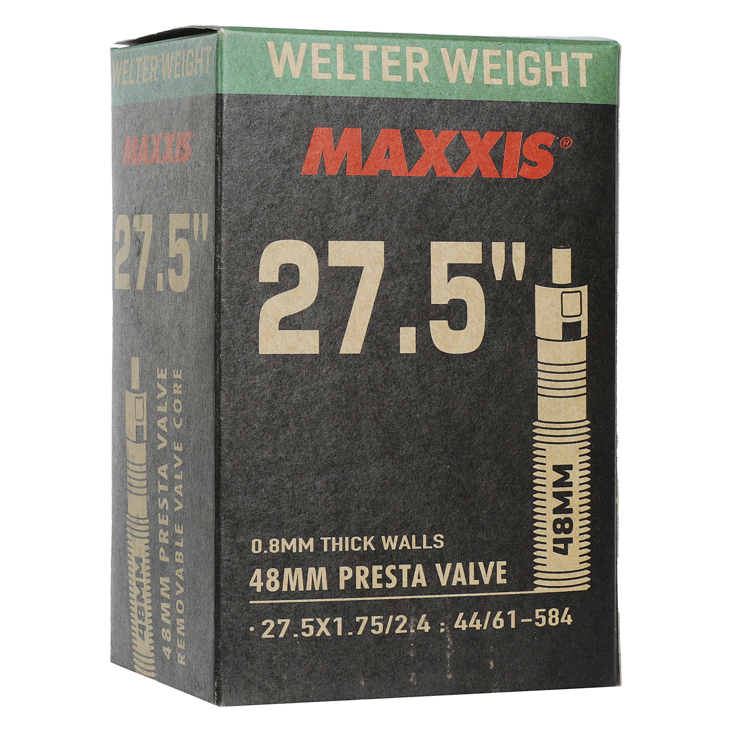 Камера 27.5", Maxxis 2022 Welter Weight 27.5X1.75/2.4 LFVSEP48 Вело ниппель 0.8mm