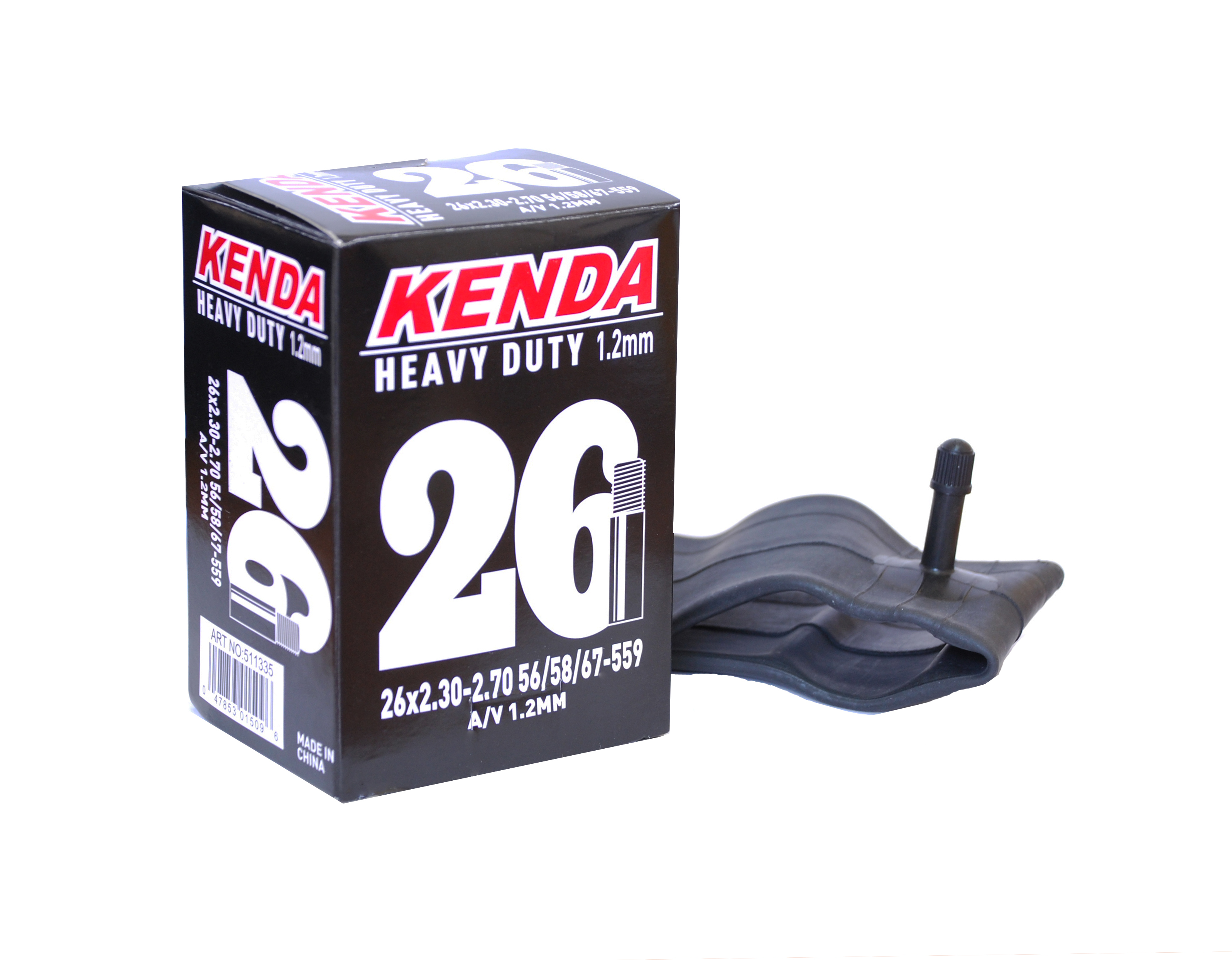Камера 26", KENDA 2,30-2,70 (56/67-559) усиленная толщ. стенки 1,2мм авто