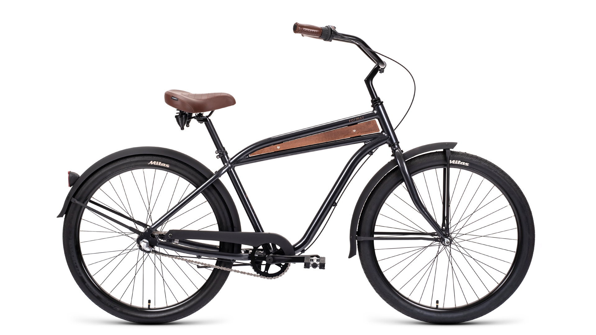 Велосипед 26" OS", FORMAT 5512 26 "круизер" (3 ск.) 2023, черный