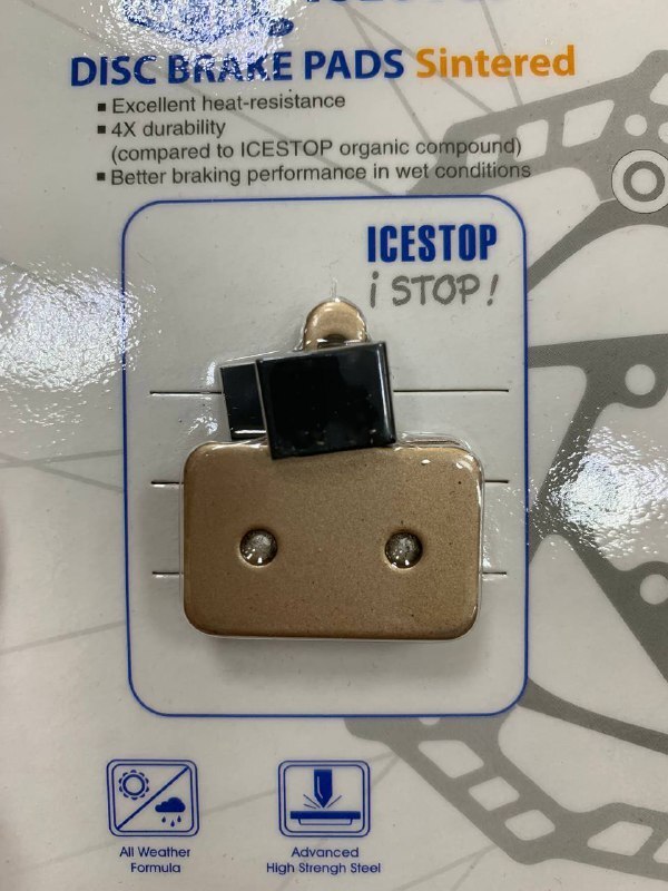 Тормозные колодки IceStop металлические, для Shimano Deore, Tectro Auriga 