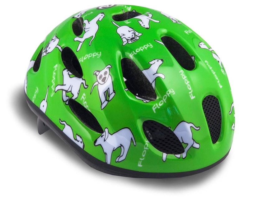 Шлем AUTHOR с сеточкой Floppy 141 Grn детский 16отв. зеленый 48-54см